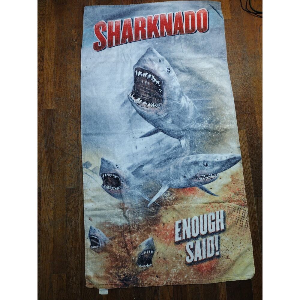 2014 Sharknado beach towel RARE Tara Reid first original movie enough Said
